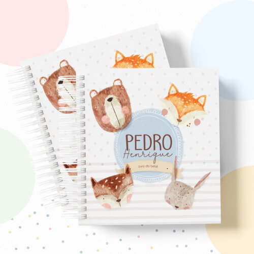 Kit Maternidade Completo Personalizado - Animais Cute