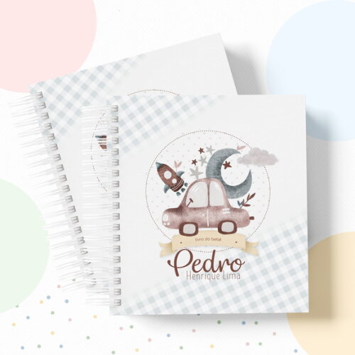 Kit Maternidade Completo Personalizado - Carrinho