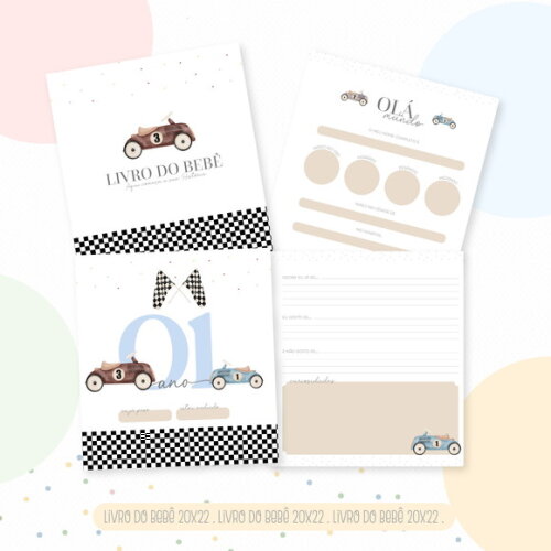 Kit Maternidade Completo Personalizado - Carro