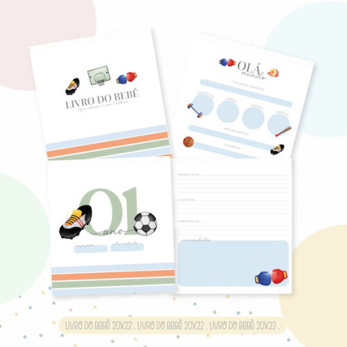 Kit Maternidade Completo Personalizado - Esportes
