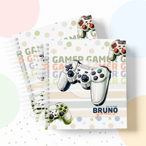 Kit Maternidade Completo Personalizado - Game Menino