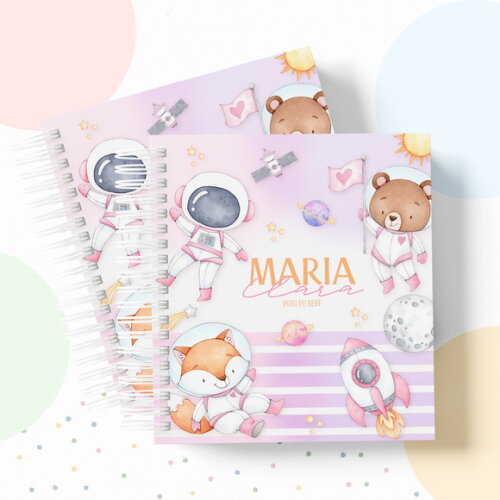 Kit Maternidade Completo Personalizado - Space Girl