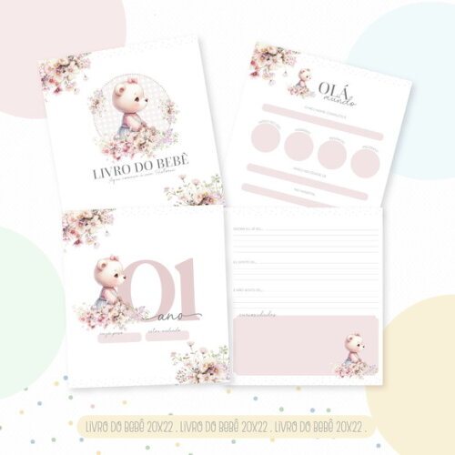 Kit Maternidade Completo Personalizado - Ursinha