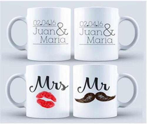 Kit para Sublimação de Canecas - Casamento e Noivado
