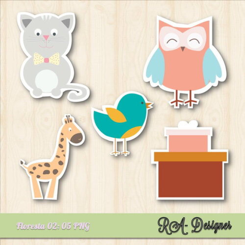 Kit Vetores - Arquivos Digitais em PNG Floresta 02