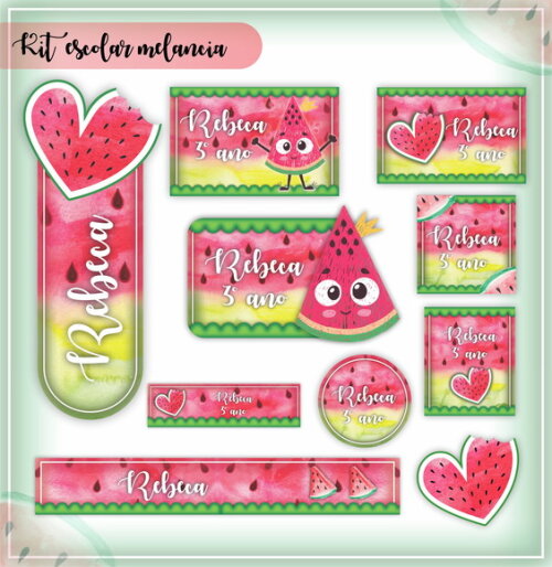 Kit Volta às Aulas Completo - Melancia