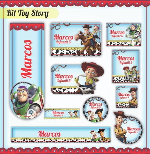 Kit Volta às Aulas Completo - Toy Story
