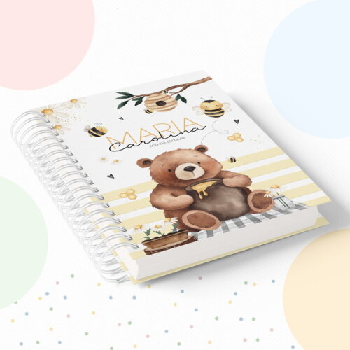 Kit Volta às Aulas Completo com Etiquetas - Abelha
