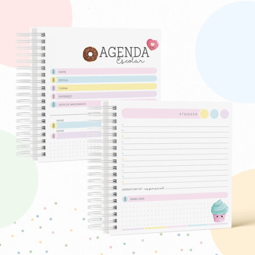 Kit Volta às Aulas Completo com Etiquetas - Candy