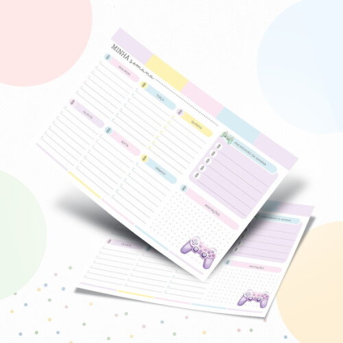Kit Volta às Aulas Completo com Etiquetas - Game Menina
