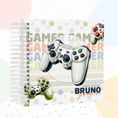 Kit Volta às Aulas Completo com Etiquetas - Game Menino