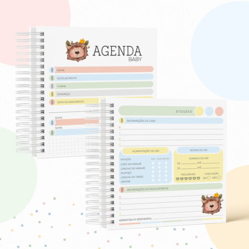 Kit Volta às Aulas Completo com Etiquetas - Leãozinho