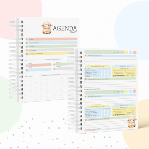Kit Volta às Aulas Completo com Etiquetas - Ovelhinha