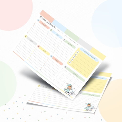 Kit Volta às Aulas Completo com Etiquetas - Reinado Menino