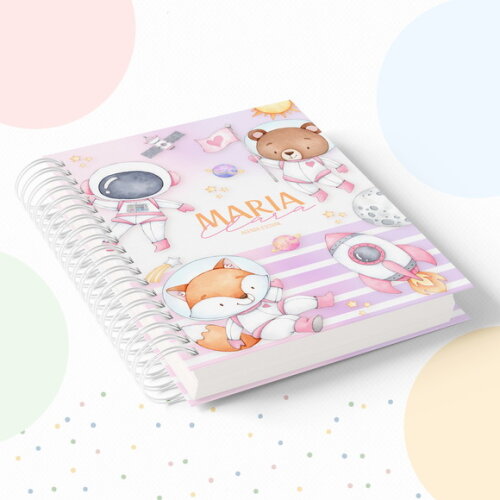 Kit Volta às Aulas Completo com Etiquetas - Space Girl