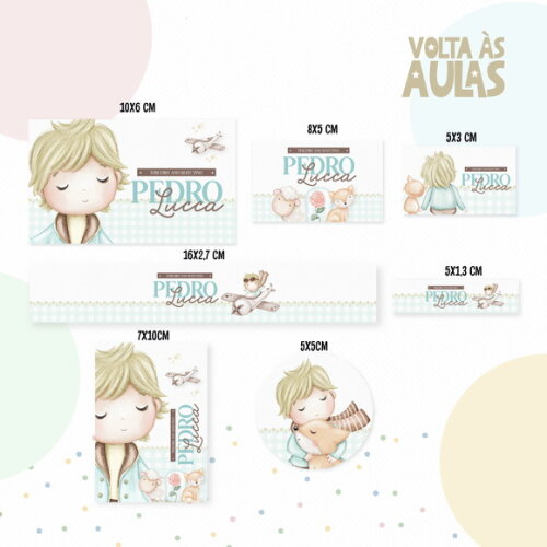 Kit Volta às Aulas Completo com Etiquetas -pequeno Príncipe