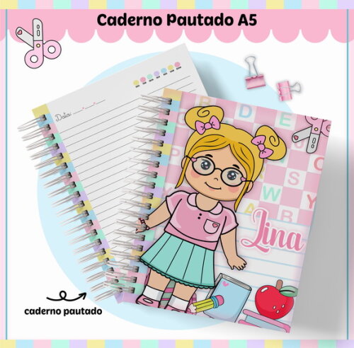 Kit Volta às Aulas Completo Personalizado - Alunas