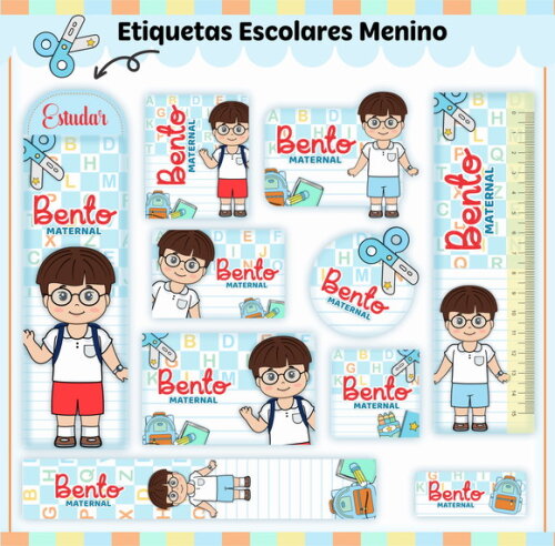 Kit Volta às Aulas Completo Personalizado - Alunos