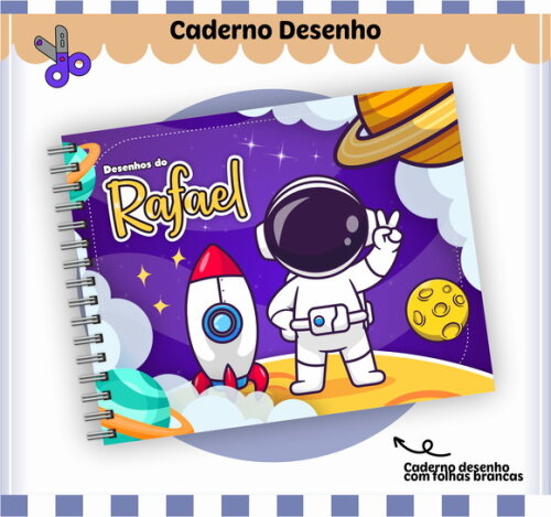Kit Volta às Aulas Completo Personalizado - Astronauta