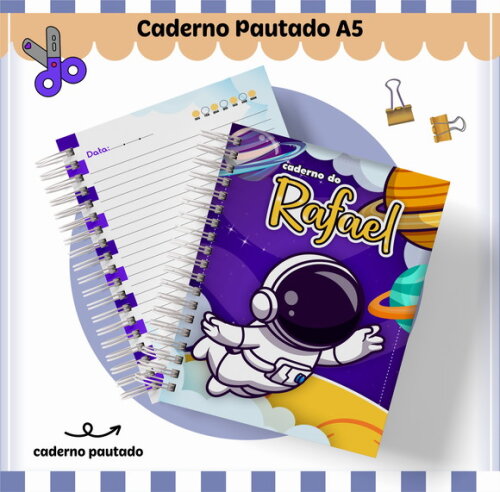 Kit Volta às Aulas Completo Personalizado - Astronauta