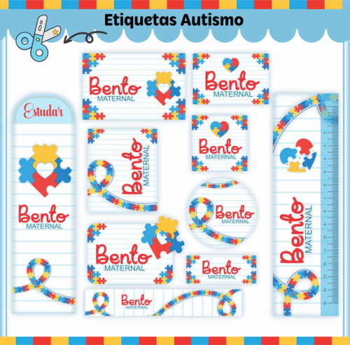 Kit Volta às Aulas Completo Personalizado - Autismo