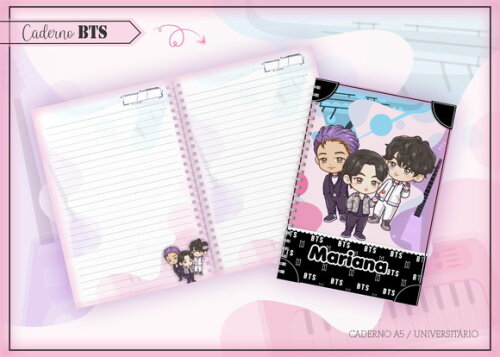 Kit Volta às Aulas Completo PERSONALIZADO - BTS