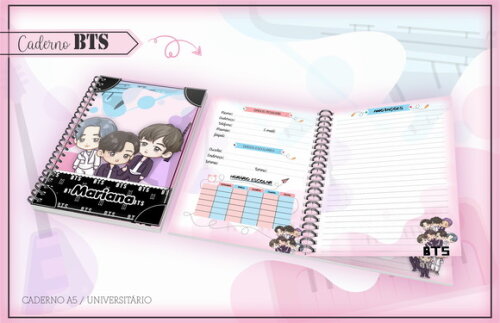 Kit Volta às Aulas Completo PERSONALIZADO - BTS