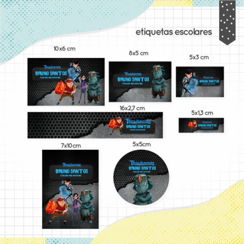 Kit Volta às Aulas Completo PERSONALIZADO - Caçadores Trolls