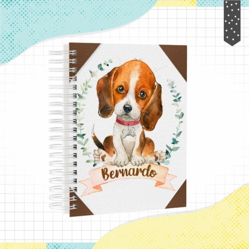 Kit Volta às Aulas Completo PERSONALIZADO - Cachorrinho
