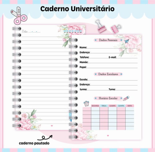 Kit Volta às Aulas Completo Personalizado - Cinderela