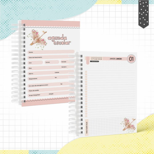 Kit Volta às Aulas Completo PERSONALIZADO - Cisne