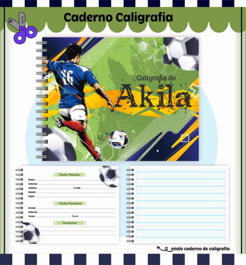 Kit Volta às Aulas Completo Personalizado - Futebol