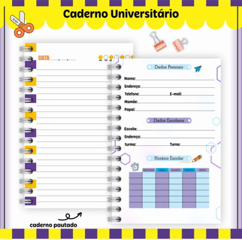 Kit Volta às Aulas Completo Personalizado - Gamer