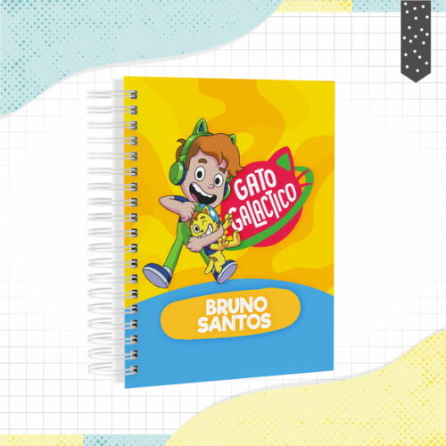 Kit Volta às Aulas Completo PERSONALIZADO - Gato Galático
