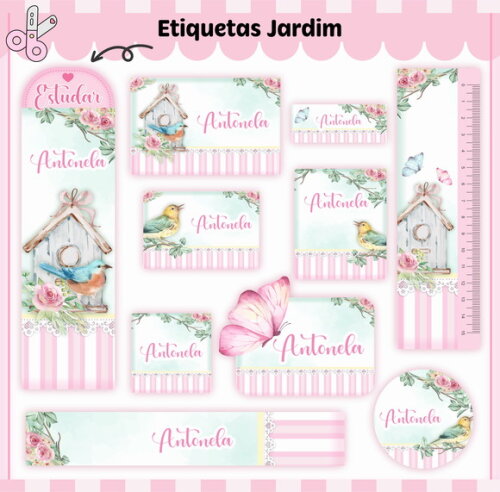 Kit Volta às Aulas Completo Personalizado - Jardim