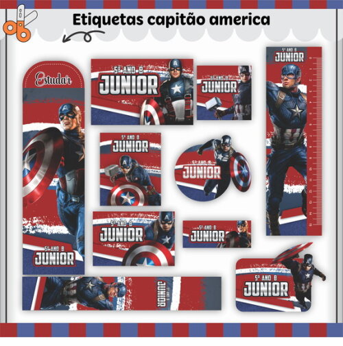 Kit Volta às Aulas Completo Personalizado - Homem de Ferro