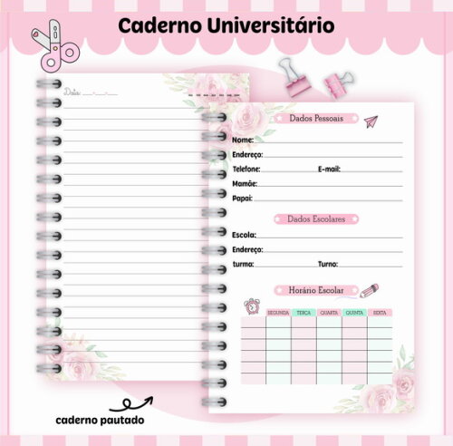 Kit Volta às Aulas Completo Personalizado - Jardim