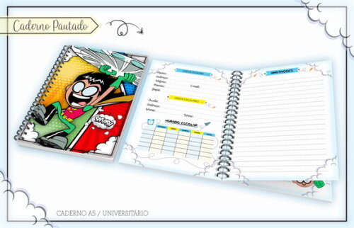 Kit Volta às Aulas Completo PERSONALIZADO - Jovens Titans