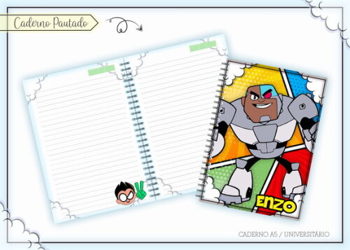 Kit Volta às Aulas Completo PERSONALIZADO - Jovens Titans