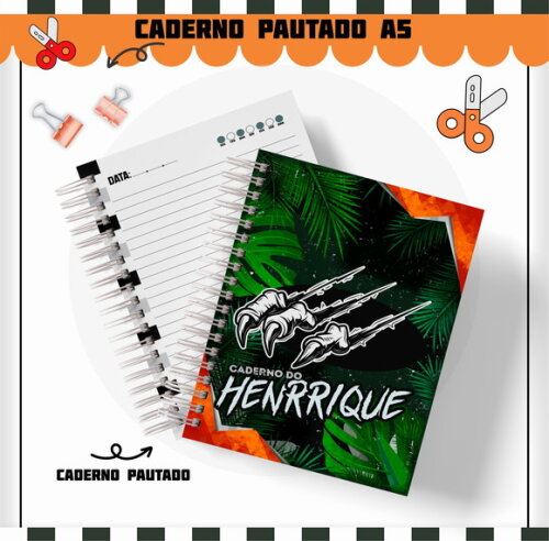 Kit Volta às Aulas Completo Personalizado - Jurassic