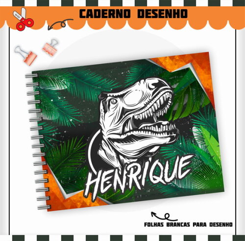 Kit Volta às Aulas Completo Personalizado - Jurassic