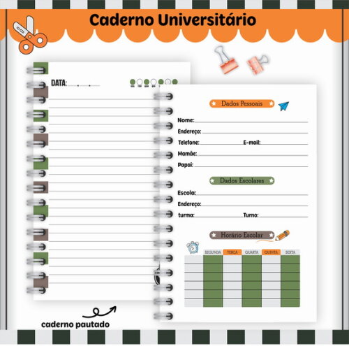 Kit Volta às Aulas Completo Personalizado - Jurassic