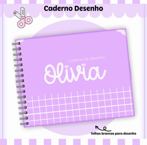 Kit Volta às Aulas Completo Personalizado - Lilás