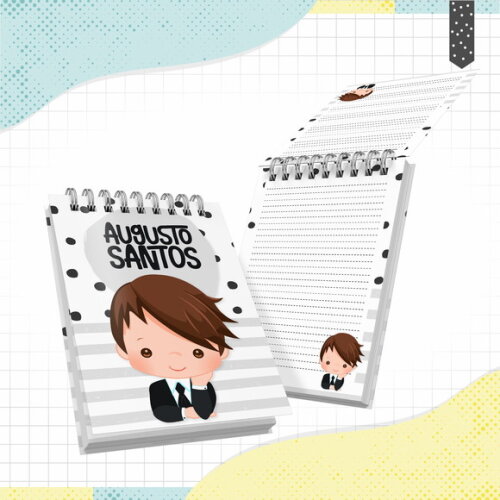 Kit Volta às Aulas Completo PERSONALIZADO - Menino Moreno