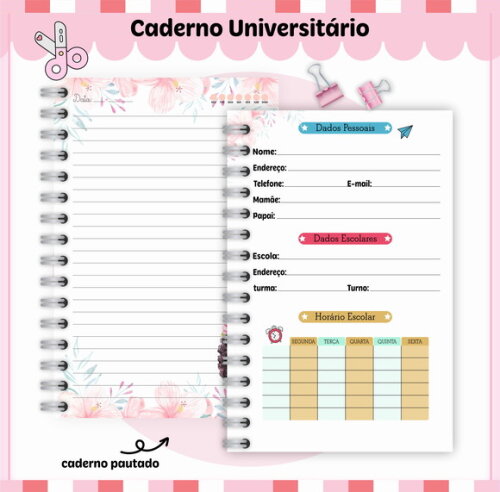 Kit Volta às Aulas Completo Personalizado - Moana