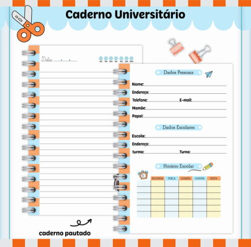 Kit Volta às Aulas Completo Personalizado - Mundo Bita