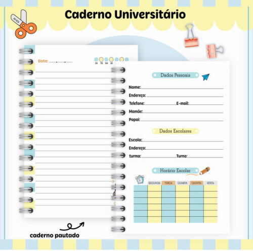 Kit Volta às Aulas Completo Personalizado - Música