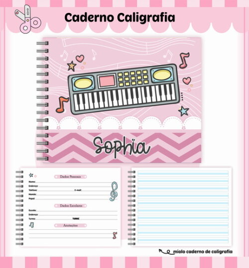 Kit Volta às Aulas Completo Personalizado - Música Menina