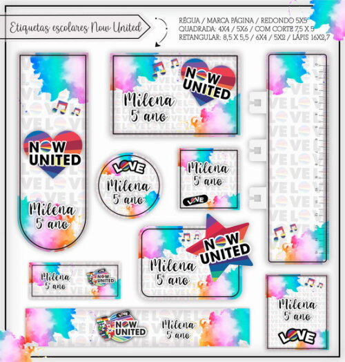 Kit Volta às Aulas Completo PERSONALIZADO - Now United