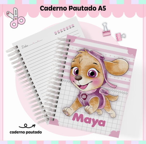 Kit Volta às Aulas Completo Personalizado - Patrulha Canina